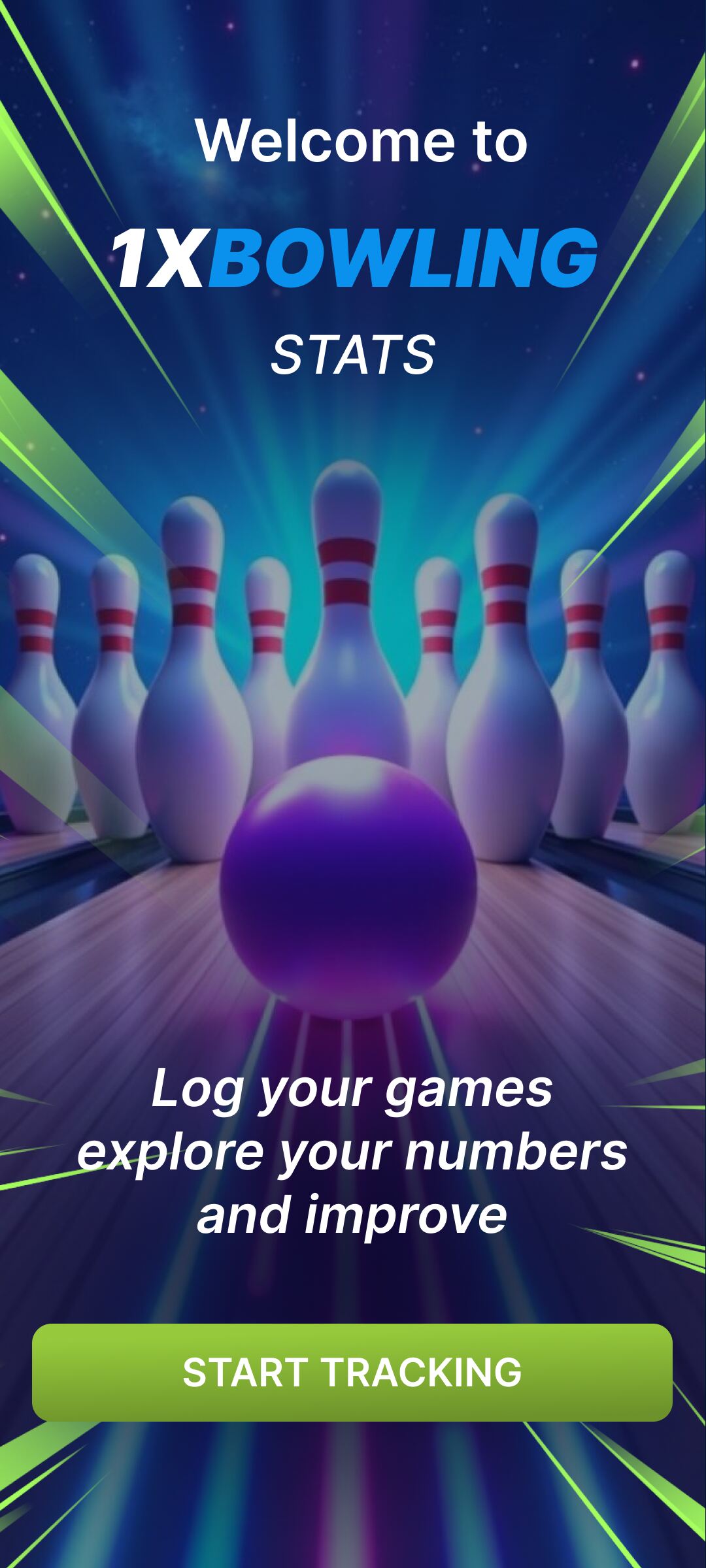 1x Bowling Stats Tracker Screenshot